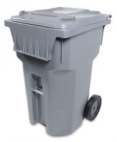 S95 - 95 Gallon Wheeled Cart Secure Container Gray
